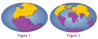 Select ALL the correct answers. Figure 1 shows how Earth’s surface looked 250 MYA-example-1