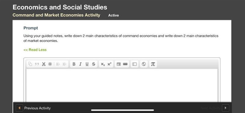 Using your guided notes, write down 2 main characteristics of command economies and-example-1