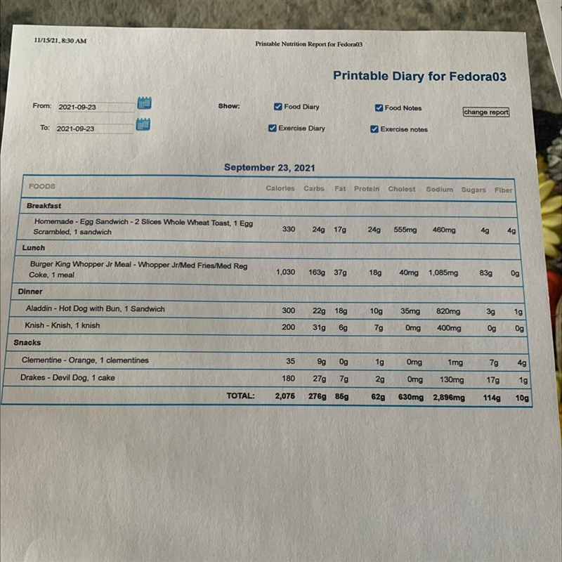 Part 3 is your Evaluation and Assessment of your current Diet You will evaluate and-example-1