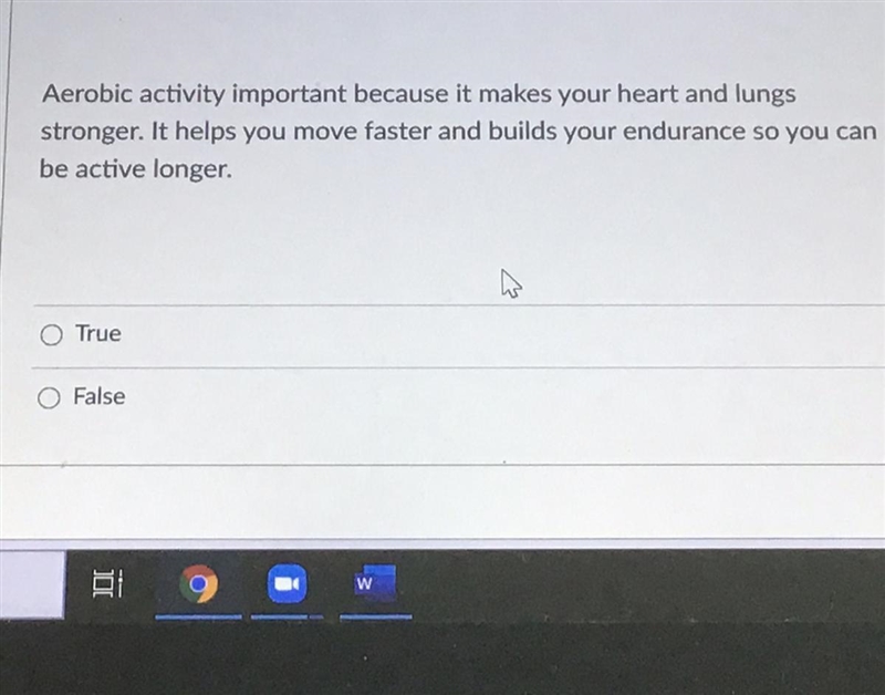 Aerobic activity important because it makes your heart and lungs stronger. it helps-example-1