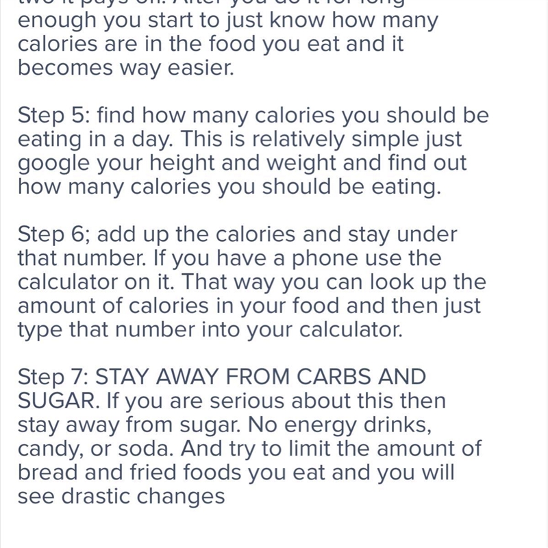 How can you decrease the number of calories you consume?-example-1