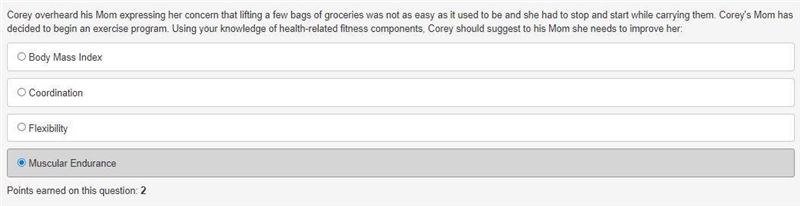 19. I need help fast Corey overheard his Mom expressing her concern that lifting a-example-1