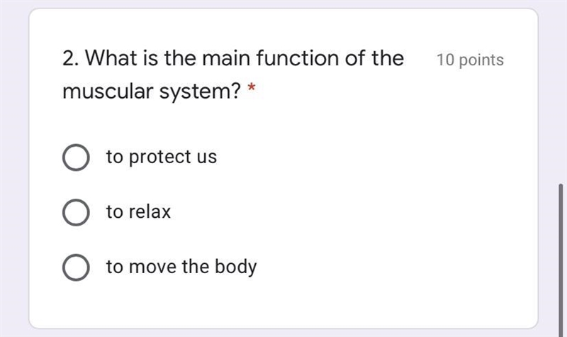 What is the main function of the muscular system ?-example-1