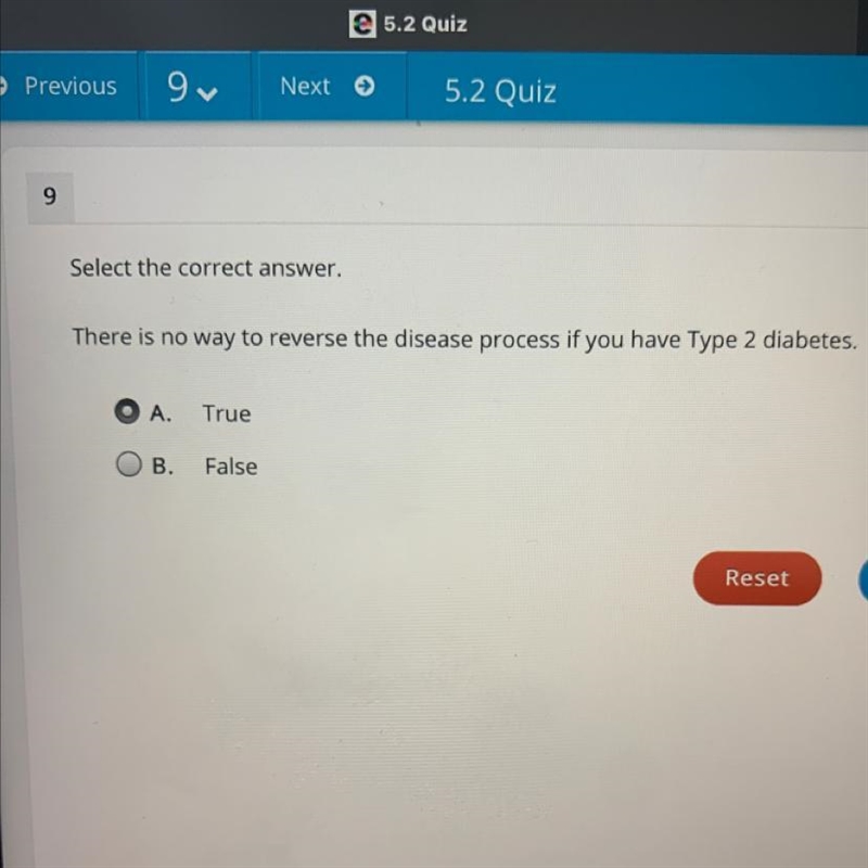 Select the correct answer. There is no way to reverse the disease process if you have-example-1