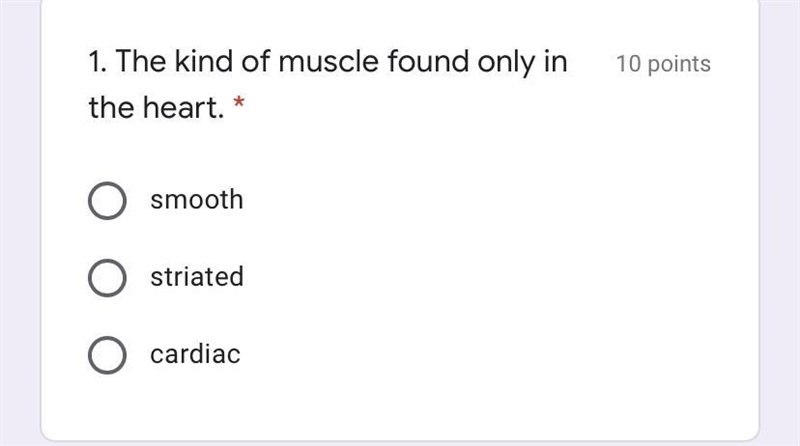 The kind of muscle found only in the heart ?-example-1