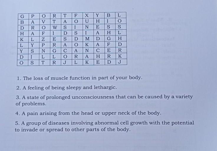 The loss of muscle function in part of your body​-example-1