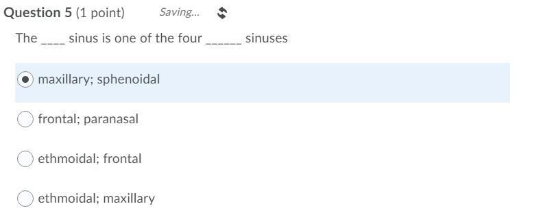 HELP PLEASE The___Sinus is one of the four___sinuses-example-1