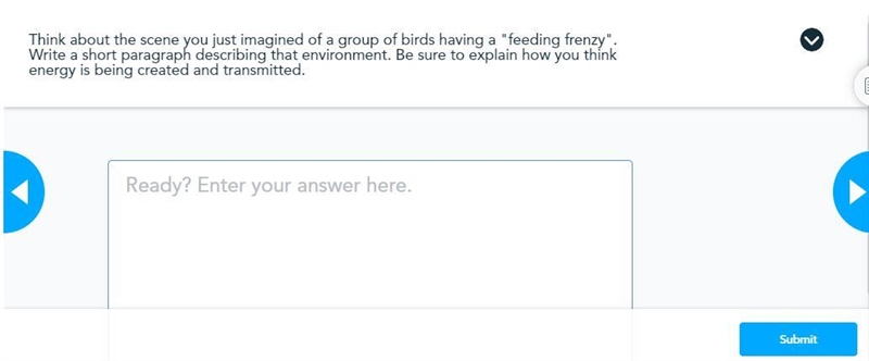 Think about the scene you just imagined of a group of birds having a "feeding-example-1