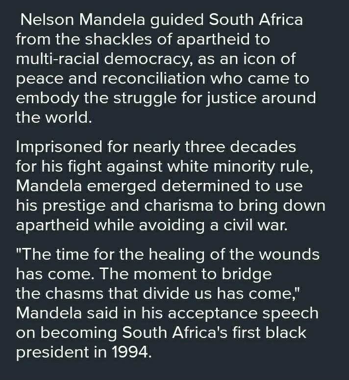 How did Nelson Mandela plan to attain political emancipation ​-example-1