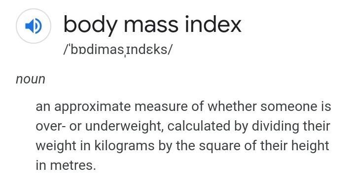 Define body mass index.-example-1