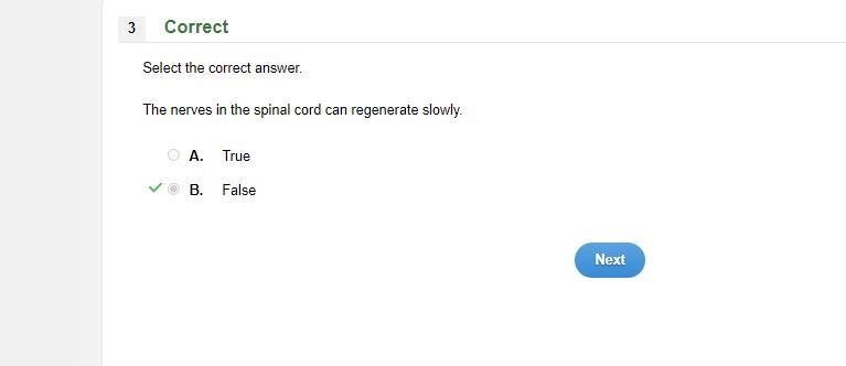 The nerves in the spinal cord can regenerate slowly-example-1