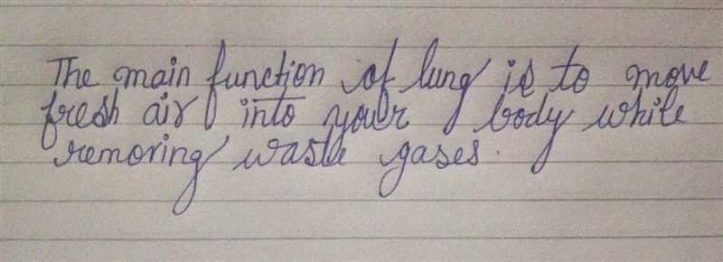 The main function of the lungs is to?​-example-1