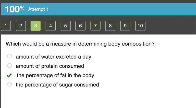 Which would be a measure in determining body composition?-example-1