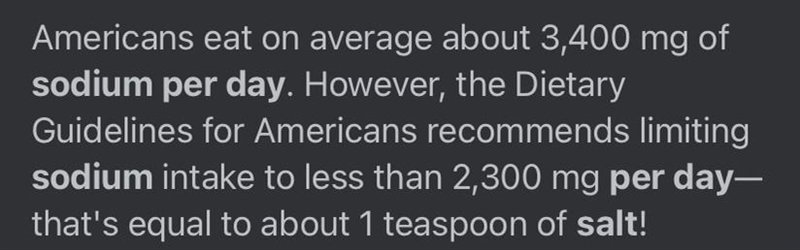 The average person should consume anywhere between 9-12 grams of salt per day to stay-example-1