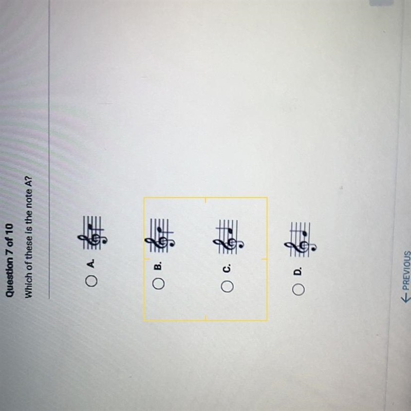 Which of these is the note A?-example-1