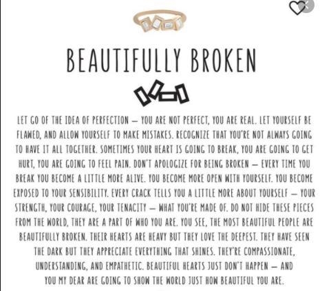 Beautifully broken! :) God bless keep yalls heads up loves Yall can be broken and-example-1