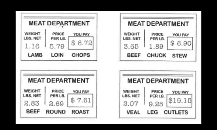 Which of these meats is likely to be most tender and why?-example-1