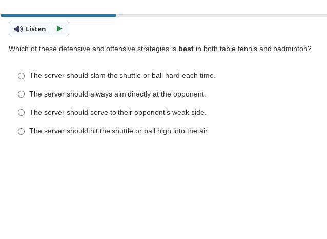 Which of these defensive and offensive strategies is best in both table tennis and-example-1