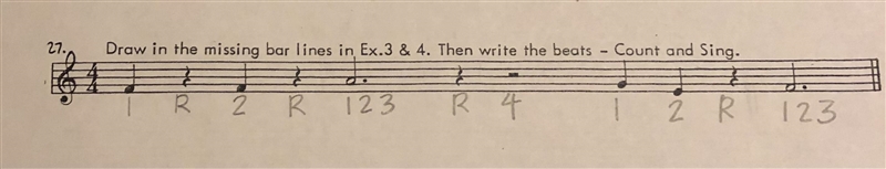 Where do the bar lines go? Sorry this is not for health I accidentally put health-example-1