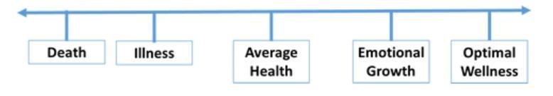 Read the situation below. Determine the health of the person. Indicate where the person-example-1