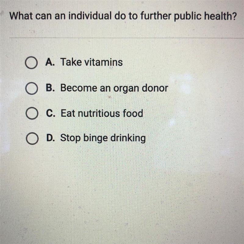 What can an individual do to further public health?-example-1