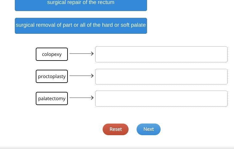 Match the surgeries to their descriptions.-example-2