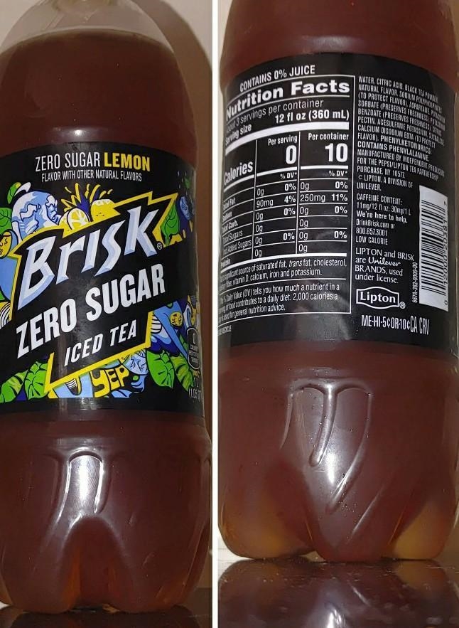 Are zero sugar ice tea brisk good​-example-1