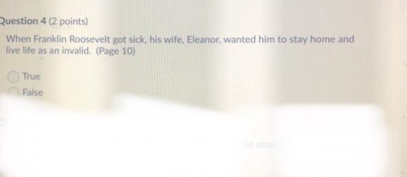 When Franklin Roosevelt got sick, his wife, Eleanor, wanted him to stay home and live-example-1