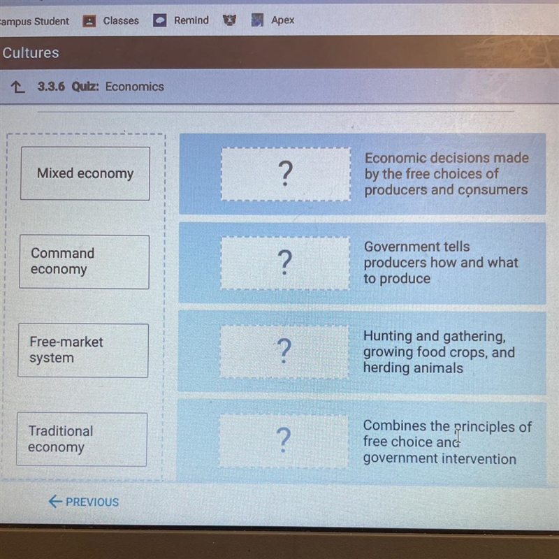 Match the economic term in column 1 with the definition in column 2.-example-1