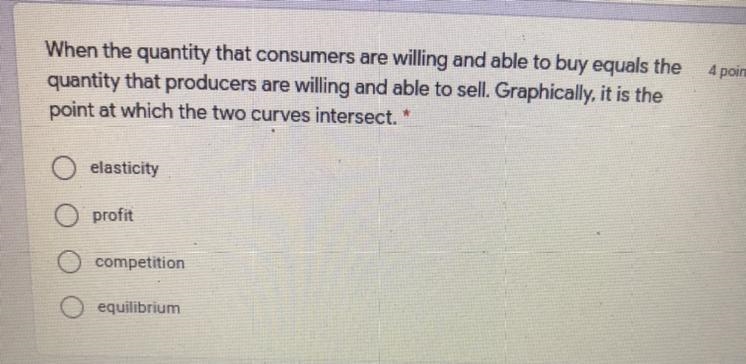 Any help 70 points When the quantity that consumers are willing and able to buy equals-example-1