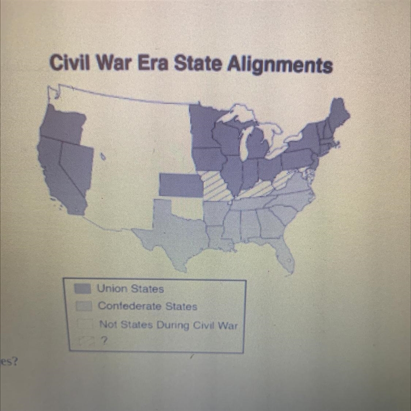 What was significant about the states shaded with diagonal lines?-example-1