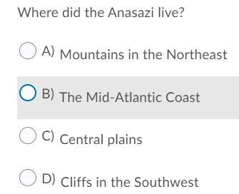 Where did the Anasazi live?-example-1