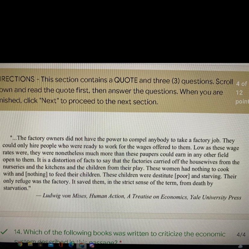 Which of the following claims is the best supported by this passage 1. Labor Unions-example-1