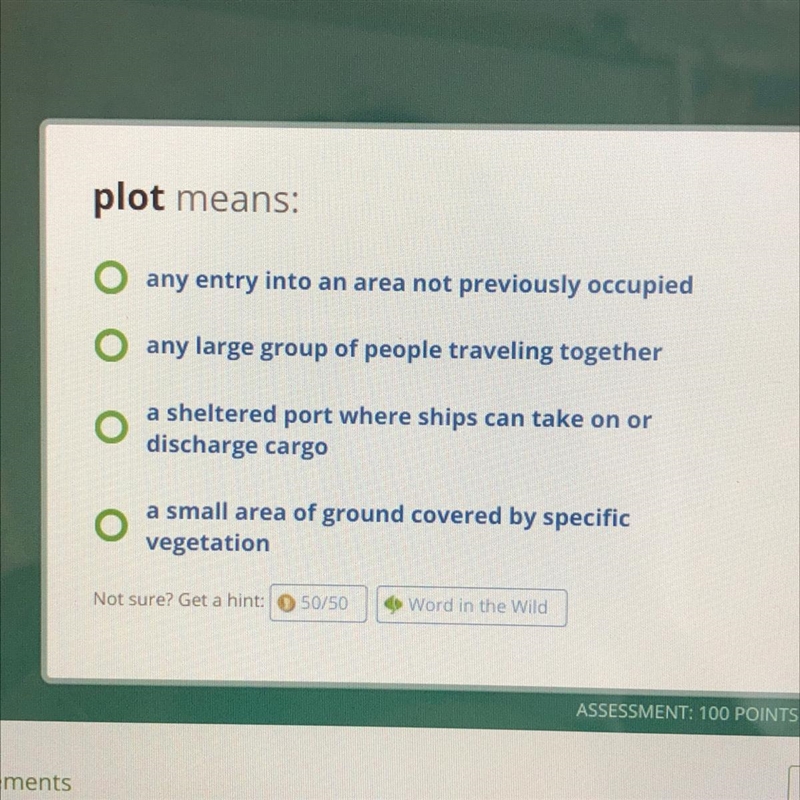 HELPPPPP plot means: any entry into an area not previously occupied any large group-example-1