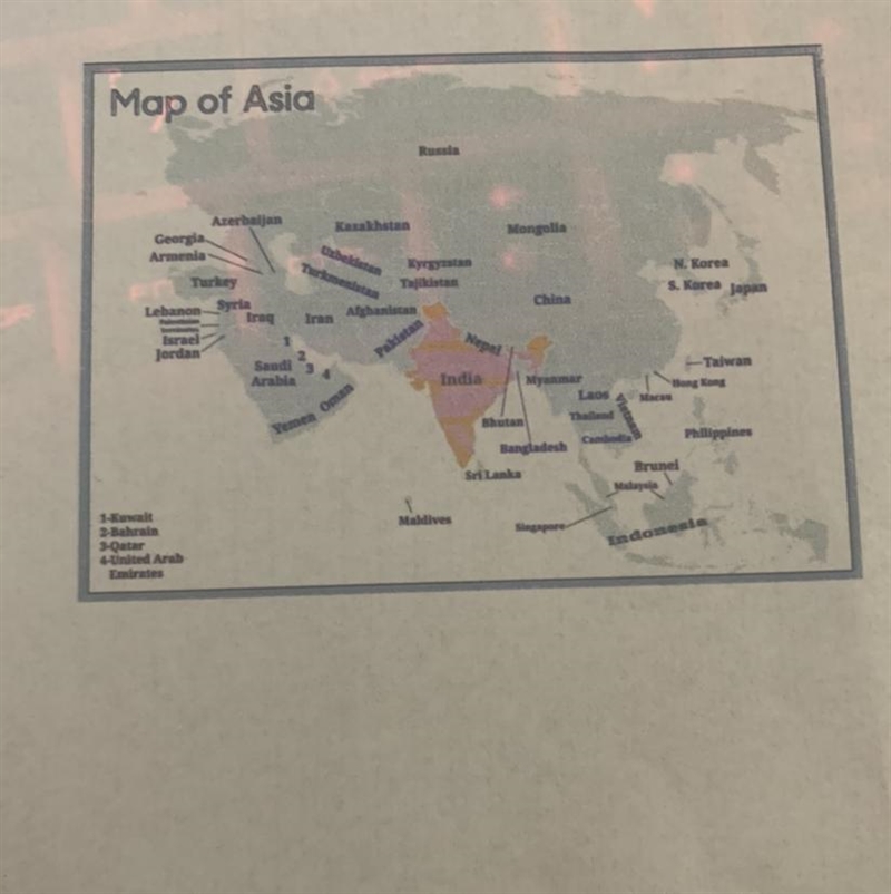 HELP PLEASE Which selection from the article is BEST illustrated by Map 2 (A) India-example-1