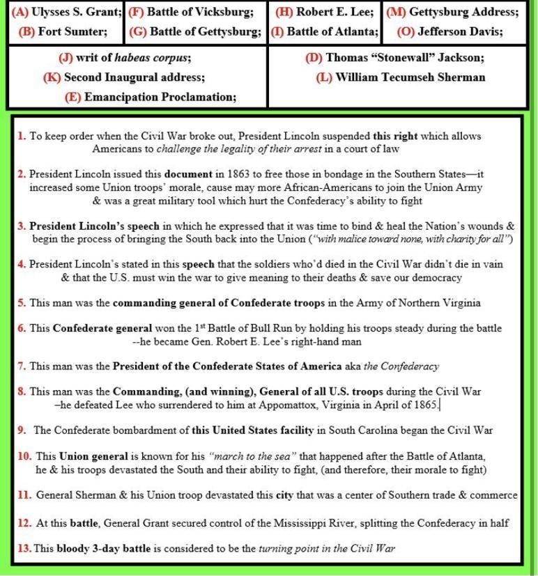 Need help for a exam. Please match the letters to the numbers. Thank you and please-example-1