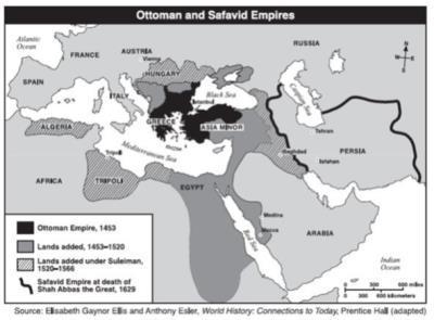 Which of the following is best supported by the information in this map Your answer-example-1