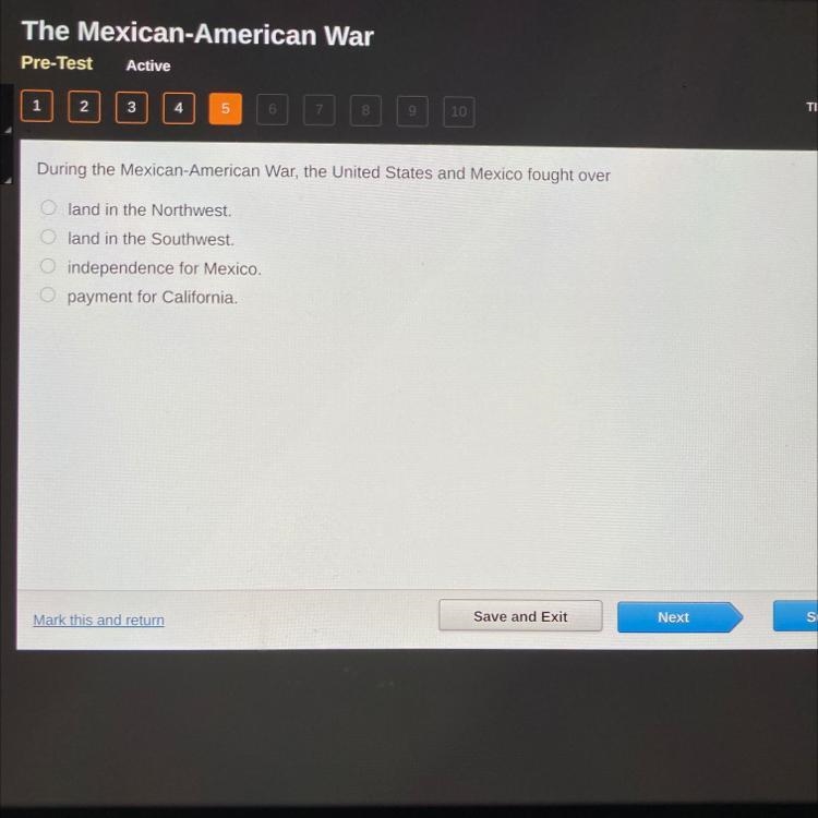 2 3 4 5 6 7 9 10 TIME During the Mexican-American War, the United States and Mexico-example-1