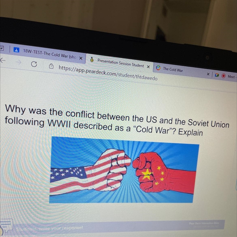 Why was the conflict between the us and soviet union following ww2 described as the-example-1