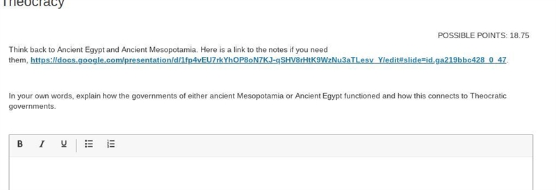 HURRY PLEASE In your own words, explain how the governments of either ancient Mesopotamia-example-1