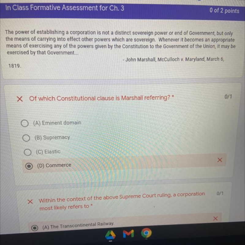 PLEASE HELP!! AP GOV!! DUE JN 5 MINS What is the correct answer? Of which Constitutional-example-1