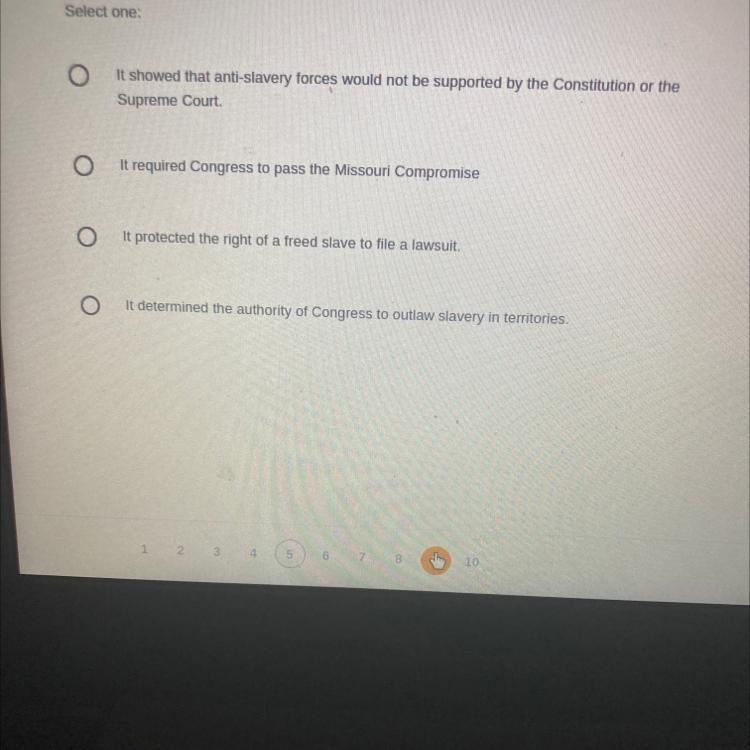 How did the ruling on the Dred Scott case affect the slavery debate?-example-1