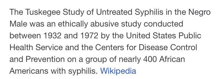 What is the Male Negro with Untreated Syphilis? Explain-example-1