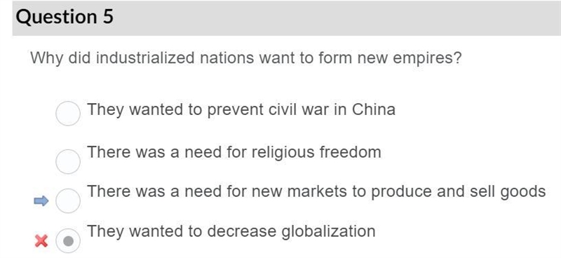 Why did industrialized nations want to form new empires?-example-1