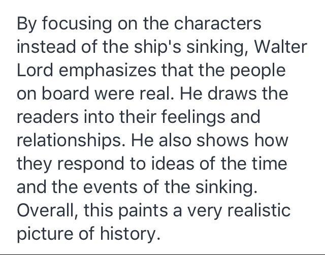 write Three to four sentences describing the effects of focusing on the characters-example-1