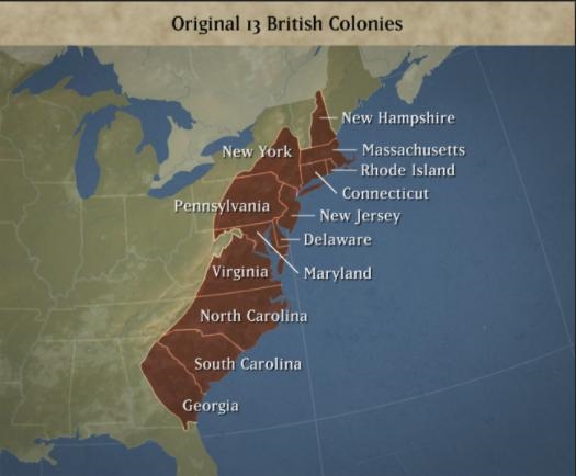 Can you find the English colonies in North America on a map?-example-1