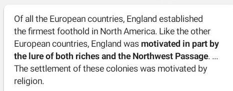 Why was England interested in the New World​-example-1