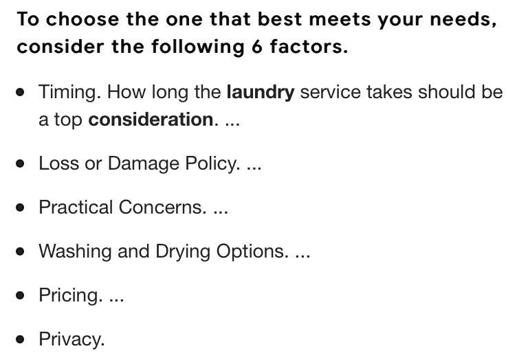 List 5 factors consider in laundering of fabric ​-example-1