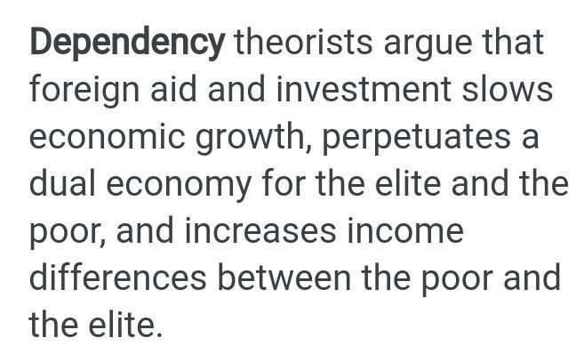 Impacts of dependency theory​-example-1