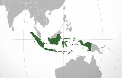 Indonesia is northwest of which continent-example-1